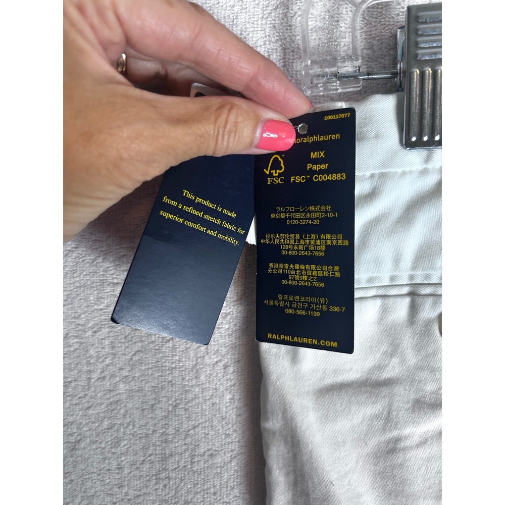 Polo Ralph Lauren Boys White Stretch Chino Pants Size 6 NWT 322720702007 - Picture 6 of 6